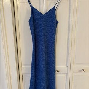 Express Strapless Blue Dress